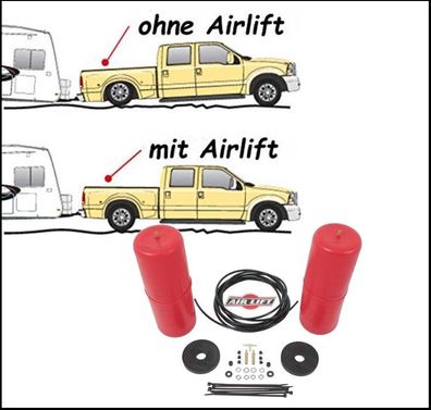 Air Lift 1000 Dodge Ram 1500 2WD & 4WD Bj:09-23 (Gen.4) bis 454Kg Zul