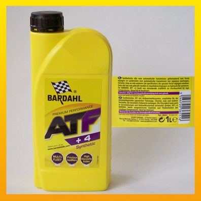 Bardahl ATF + 4 Synthetic "Multivehicle" - 1 Liter-Flasche