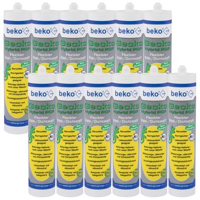 12x Beko Gecko Hybrid POP 310 ml