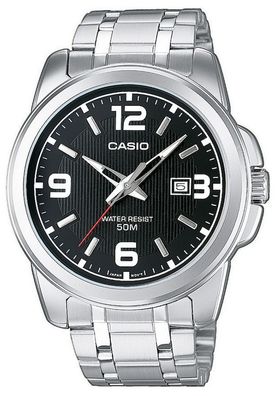 Casio Herren Armbanduhr MTP-1314PD-1AVEF Edelstahlband Datum