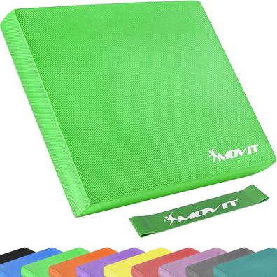 Movit® Balance Pad Sitzkissen grün mit Gymnastikband