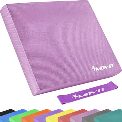 Movit® Balance Pad Sitzkissen pink mit Gymnastikband