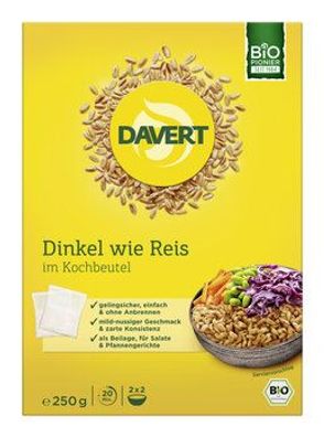 Davert 6x Dinkel wie Reis im Kochbeutel 250g 250g