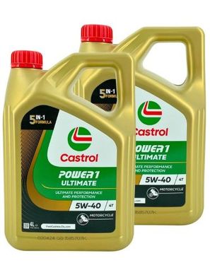 Castrol Power 1 Ultimate 4T 5W-40 2x4 Liter