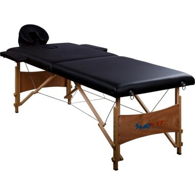 MOVIT Mobile Massageliege, Massagebank, Schwarz