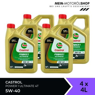 Castrol Power 1 Ultimate 4T 5W-40 4x4 Liter