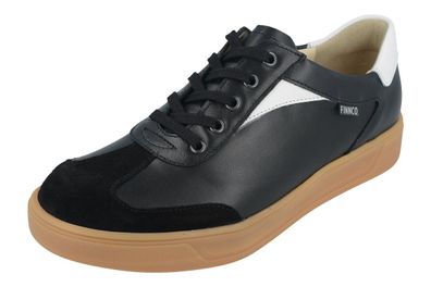 FINN Comfort FINNCO Interlagos Damen und Herren Sneaker schwarz weiß Leder