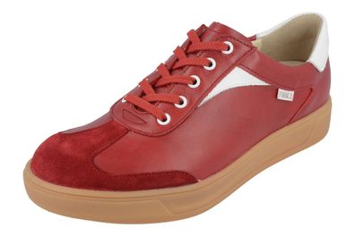 FINN Comfort FINNCO Interlagos Damen Sneaker rot weiß pomodore Leder