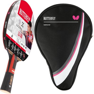 Butterfly 1x Zhang Jike Tischtennisschläger + Tischtennishülle Drive Case