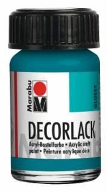 Marabu 1130 39 290 Decorlack Acryl, Türkis 290, 15 ml