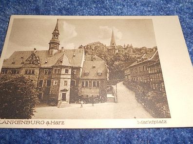 4707 Ansichtskarte- Blankenburg am Harz - Marktplatz