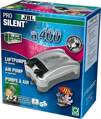 JBL Prosilent a400 Luftpumpe für Süß- und Meerwasser-Aquarien von 200-600 l