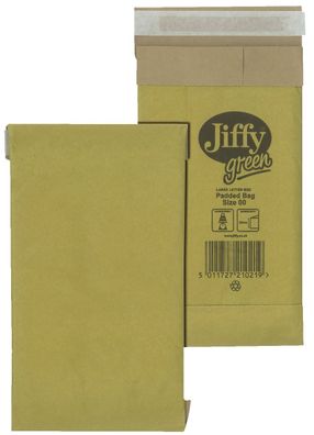 Jiffy® 30001310 Papierpolstertasche Größe 0 - 150 x 229mm, braun