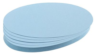 Franken UMZ111918 Moderationskarte - Oval, 190 x 110 mm, hellblau, 500 Stück