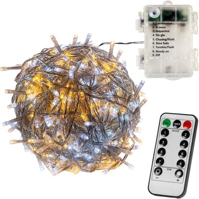 Voltronic® LED Lichterkette, innen und außen, IP44, Batteriebetrieben, Modell