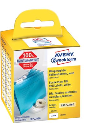 AVERY Zweckform Rollenetiketten, 50 x 12 mm, weiá