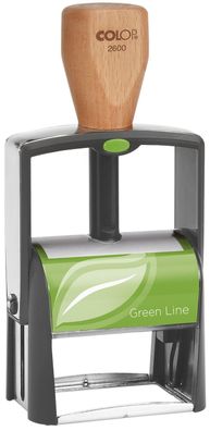 COLOP® 2371662002 Classic 2600 Green Line - max. 8 Zeilen, 27 x 58 mm