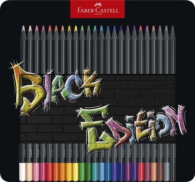 FABER-CASTELL 116425 Black Edition Bunstift 24er Metalletui(S)