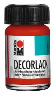 Marabu 1130 39 230 Decorlack Acryl, Geranie 230, 15 ml