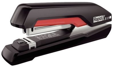 Rapid 5000538 Heftgerät Supreme S17 - Metall, 30 Blatt, schwarz/rot