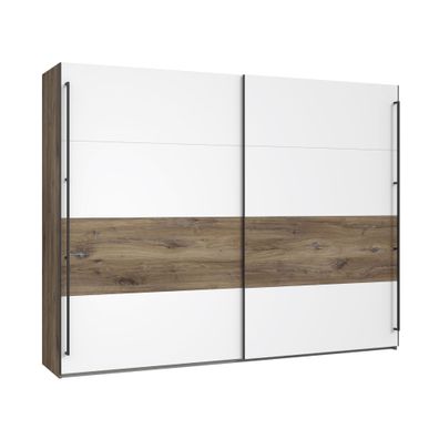Schwebetürenschrank Kara 3 weiß 270x211x62 cm