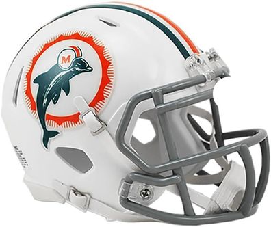 NFL Miami Dolphins Mini Speed Helm Throwback 1972 Footballhelm 095855633992