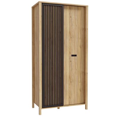 Garderobenschrank Judith 6 Mauvella Oak 97x201x53 cm Garderobe Diele