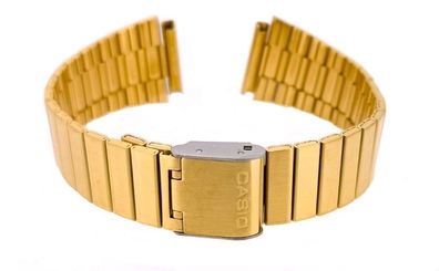Casio Vintage Uhrenarmband 18mm Edelstahl gelbgoldfarben > A700WEG-9A