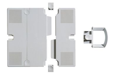 Novus® 795 + 0902 + 000 Erweiterungsplatten-Set für Telefonschenkarm - lichtgrau