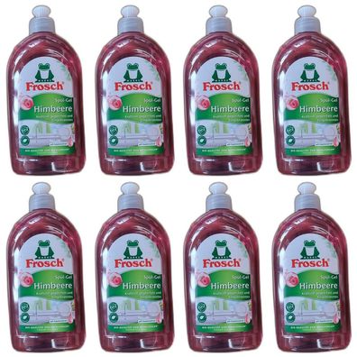 7,08EUR/1l 8 x Frosch Sp?lmittel Sp?lgel Handsp?lmittel Himbeerduft 500ml