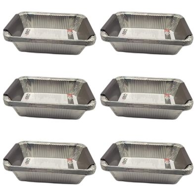 6 x Grillschweine BBQ Grillschale Aluminium Grillzubeh?r 5 St?ck 22x15,5x4,8cm