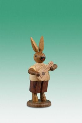 Osterdekoration Osterhase Musikant mit Mandoline Höhe 7,5cm NEU Osterdeko