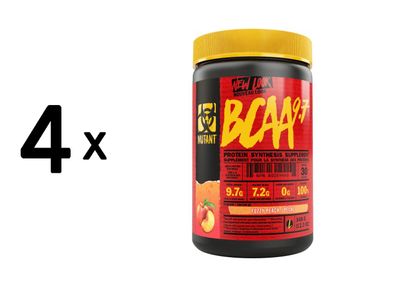 4 x Mutant Mutant BCAA 9.7 (348g) Fuzzy Peach