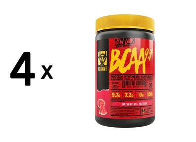 4 x Mutant Mutant BCAA 9.7 (348g) Watermelon