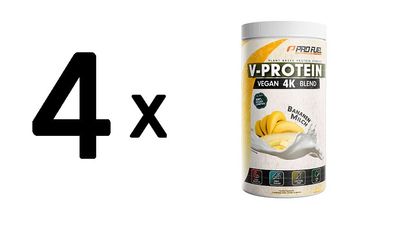 4 x ProFuel V-Protein 4K Blend (750g) Cookies and Cream