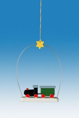 Baumbehang Eisenbahn im Ring 3tlg. Höhe 6,5cm NEU Weihnachten Baumschmuck