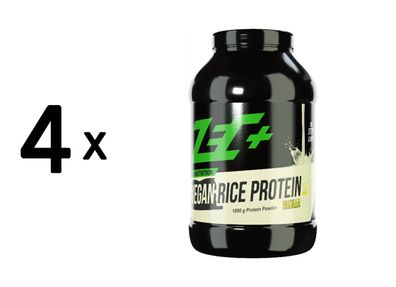 4 x Zec+ Vegan Rice Protein (1000g) Vanilla