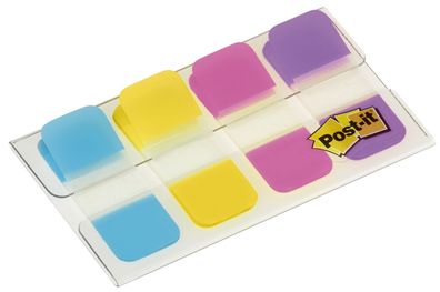 Post-it® 676-AYPV Index STRONG - 16 x 38 mm, sortiert, 4x 10 Streifen