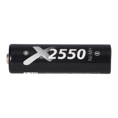 4x XCell Mignon Akku AA LSD Plus Ni-MH 1,2V 2550 mAh low self-discharge + Akkubox