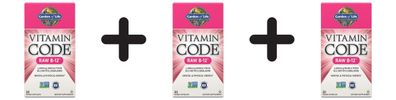 3 x Vitamin Code RAW B-12 - 30 vcaps