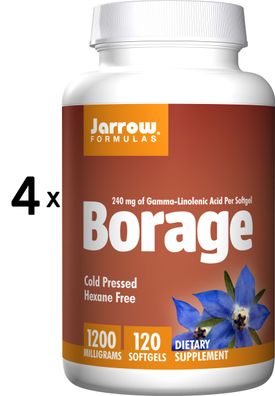 4 x Borage GLA-240 - 120 softgels