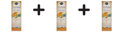 3 x Mykind Organics Vitamin C Spray, Orange-Tangerine - 58 ml