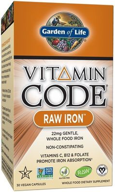 Vitamin Code RAW Iron - 30 vcaps