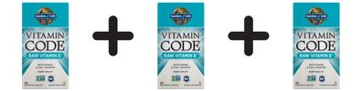 3 x Vitamin Code RAW Vitamin E - 60 vcaps