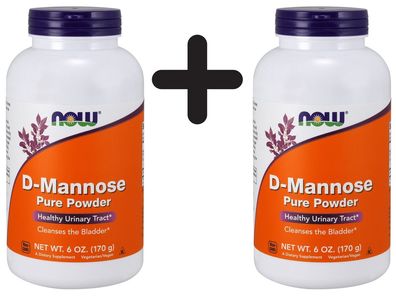 2 x D-Mannose, Pure Powder - 170g