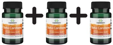 3 x Beta-Carotene (Vitamin A), 10 000 IU - 100 softgels