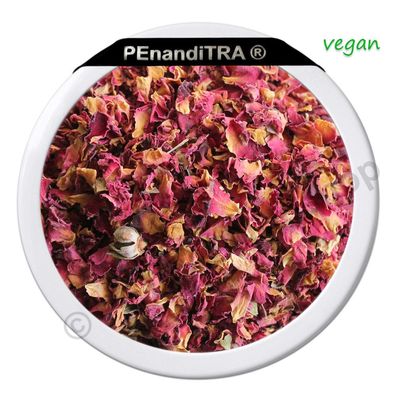 Rosen Rosenblüten Rosenblütenblätter rot - 500 g - VEGAN - PEnandiTRA®