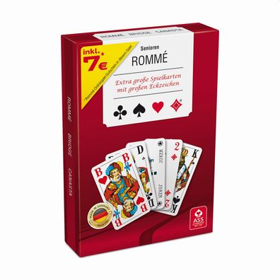 ASS 22570076 Spielkarten Senioren-Rommé