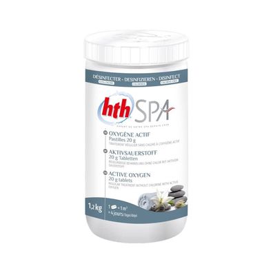 hth Spa Aktivsauerstoff Tabletten 1,2 kg Aktivsauerstofftabletten 20g für Whirlpools