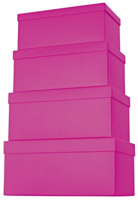 Stewo 52 7836 28 Geschenkkarton - 4 tlg., hoch, pink